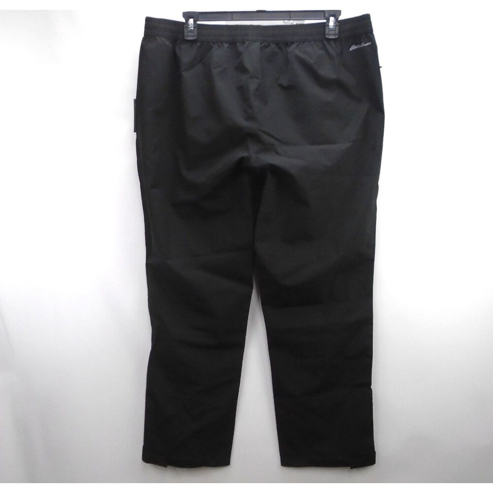EDDIE BAUER WeatherEdge Women's XXL RipPac Snow Rain Pants Black Waterproof - Picture 10 of 11